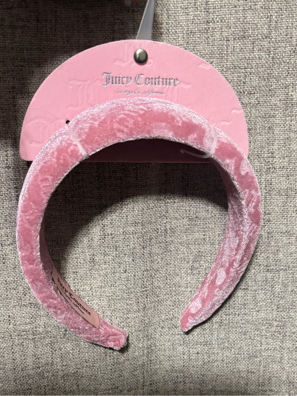 Juicy Couture Pink and Velvet Headband
